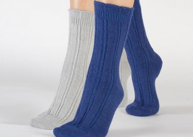 Κάλτσες πλεκτές alpaca | 2 Ζευγάρια - CETTE - 